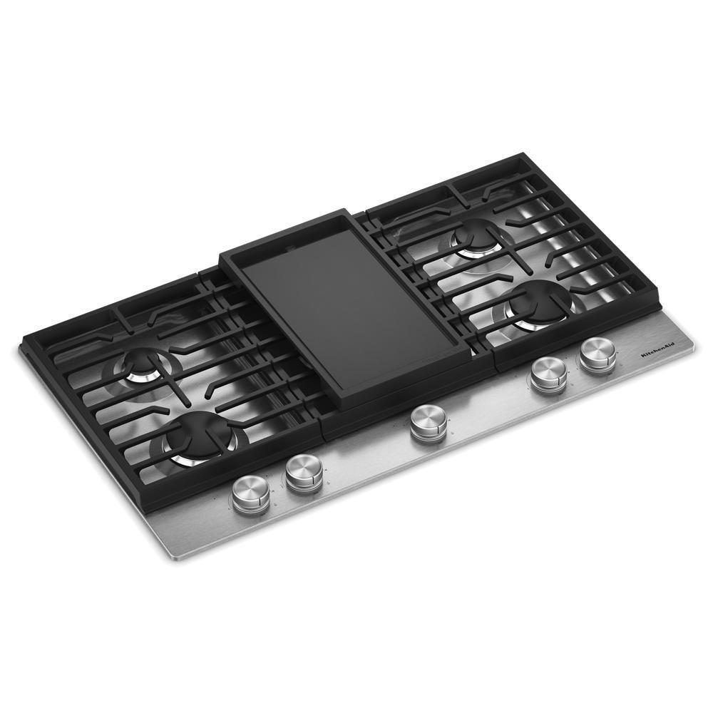 Kitchenaid KCGK736SSS Kitchenaid® 36 In. Gas Cooktop With 5 Burners And Integrated Wok Grate