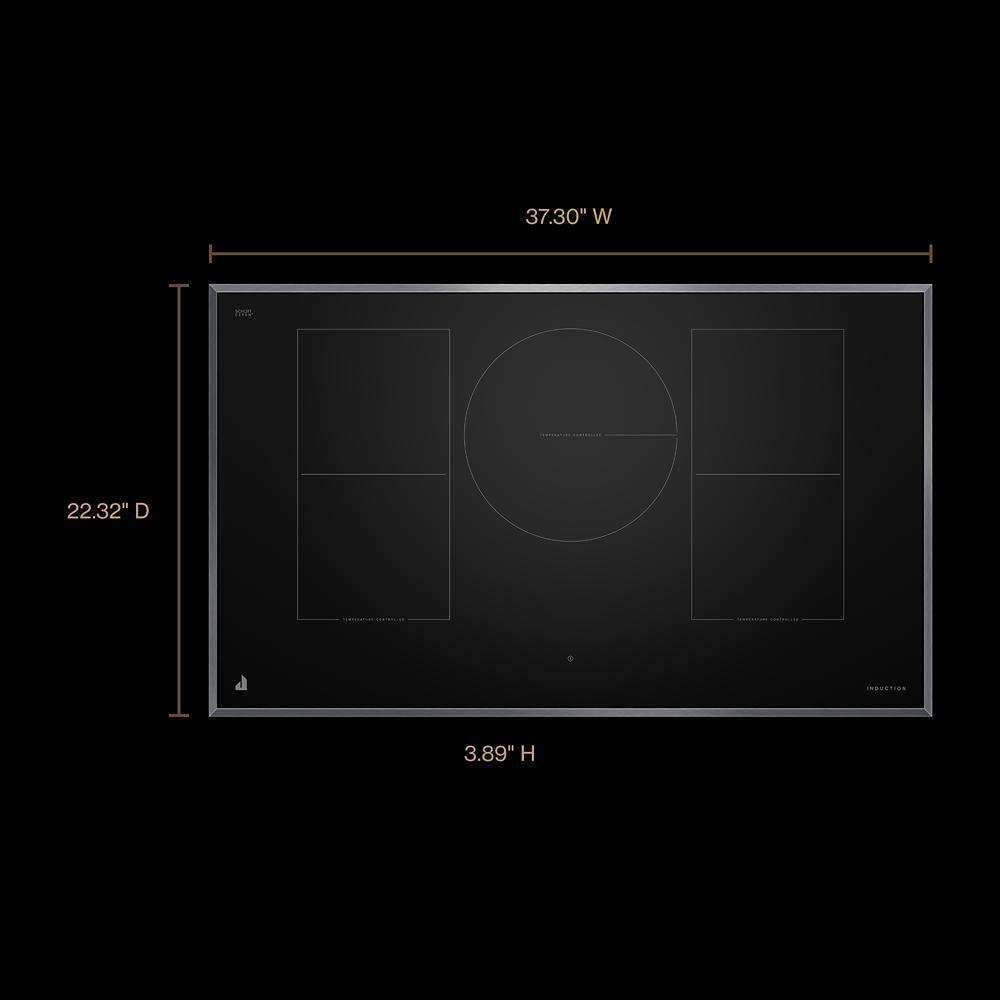 Jennair JICT736SS 36" Lustre Smart Induction Cooktop With Temperature-Controlled Cooking