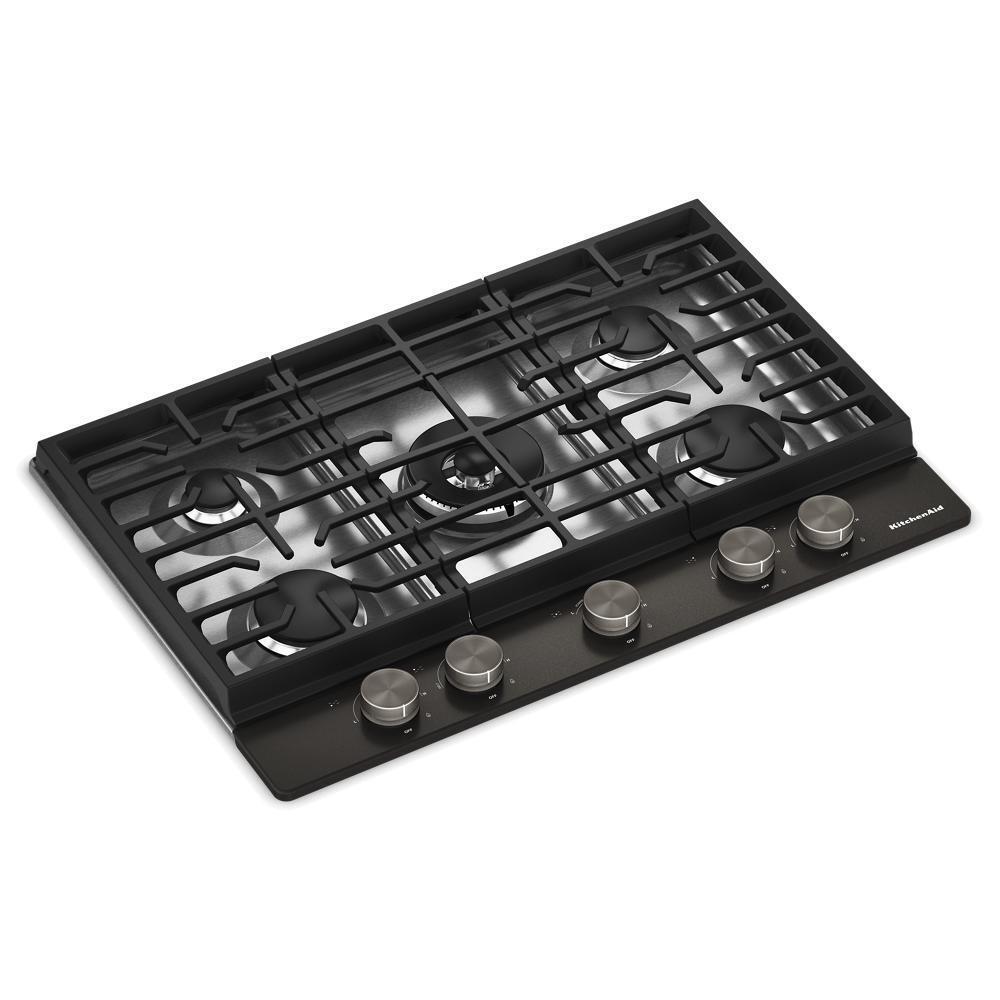 Kitchenaid KCGK530SBE Kitchenaid® 30 In. Gas Cooktop With 5 Burners And Integrated Wok Grate