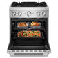 Kitchenaid KFDS930SSS 30-Inch 4 Burner Commercial-Style Dual Fuel Range With No Preheat Air Fry Mode