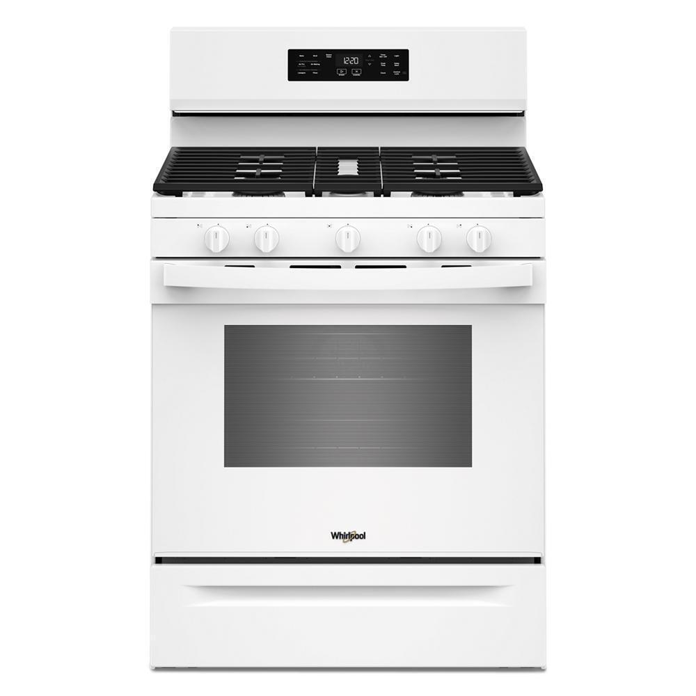 Whirlpool WFGS4530SW 30-Inch Gas Range With Air Cooking Technology And Steam Clean