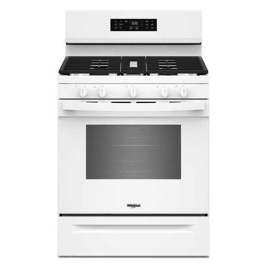 Whirlpool WFGS4530SW 30-Inch Gas Range With Air Cooking Technology And Steam Clean