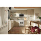 Whirlpool WSGS4530TW 30-Inch Gas Smart Range With Air Cooking Technology And Steam Clean
