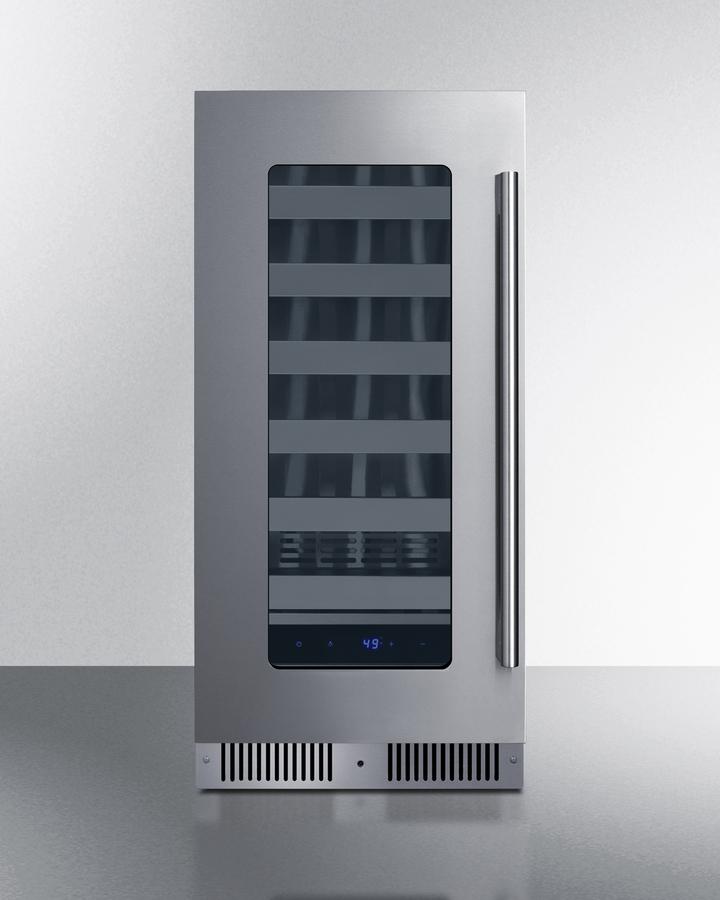 Summit SDHW1532LHD 15" Wide Built-In Wine Cellar