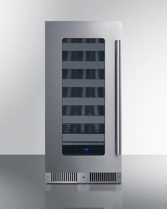 Summit SDHW1532LHD 15" Wide Built-In Wine Cellar