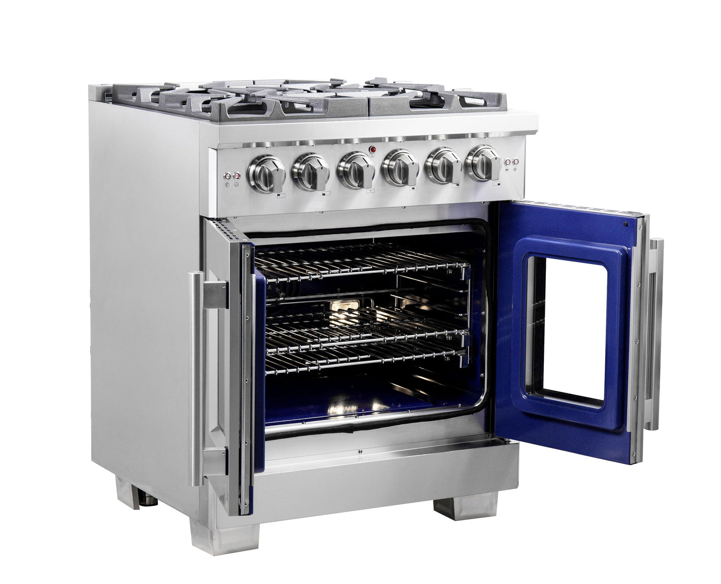 Forno FFSGS646030 Forno Capriasca 30" Freestanding French Door Gas Range