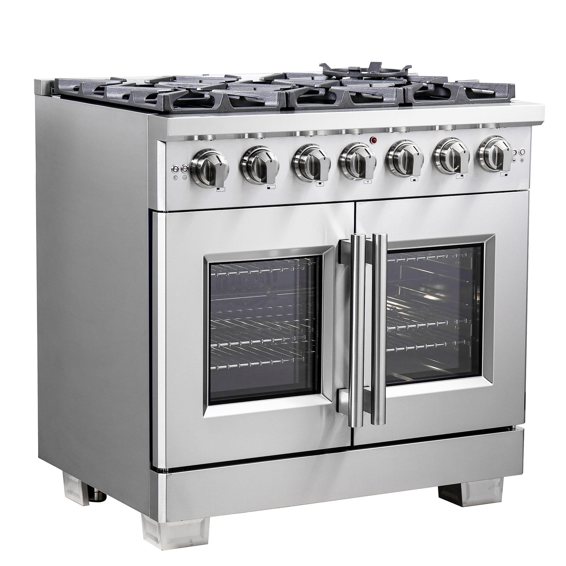 Forno FFSGS646036 Forno Capriasca 36" Freestanding French Door Gas Range