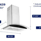 Hauslane WM639SS30 Hauslane Chef 30-In Convertible Stainless Steel Wall-Mounted Range Hood