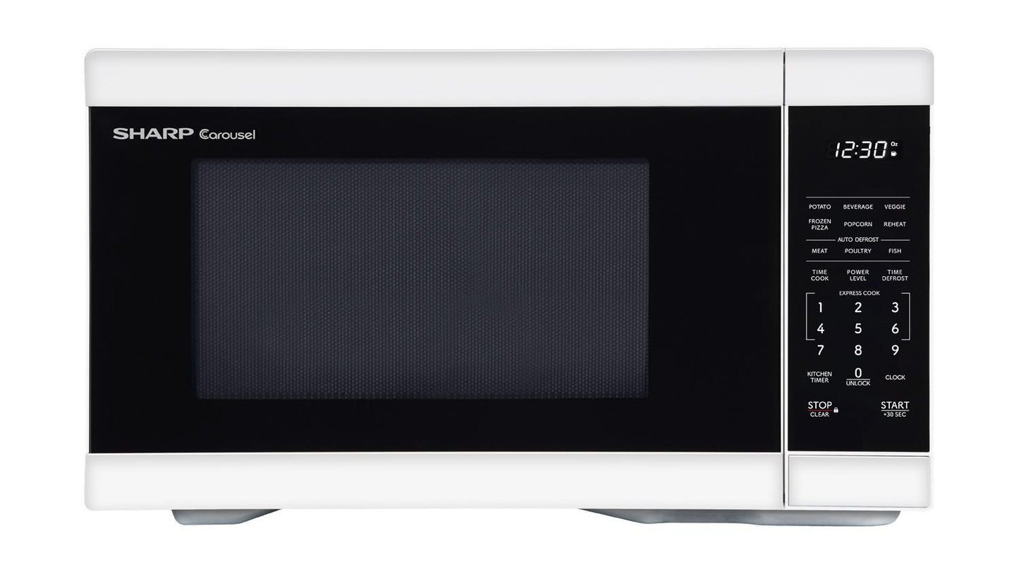 Sharp SMC1161KW Sharp 1.1 Cu. Ft. 1000W White Countertop Microwave Oven