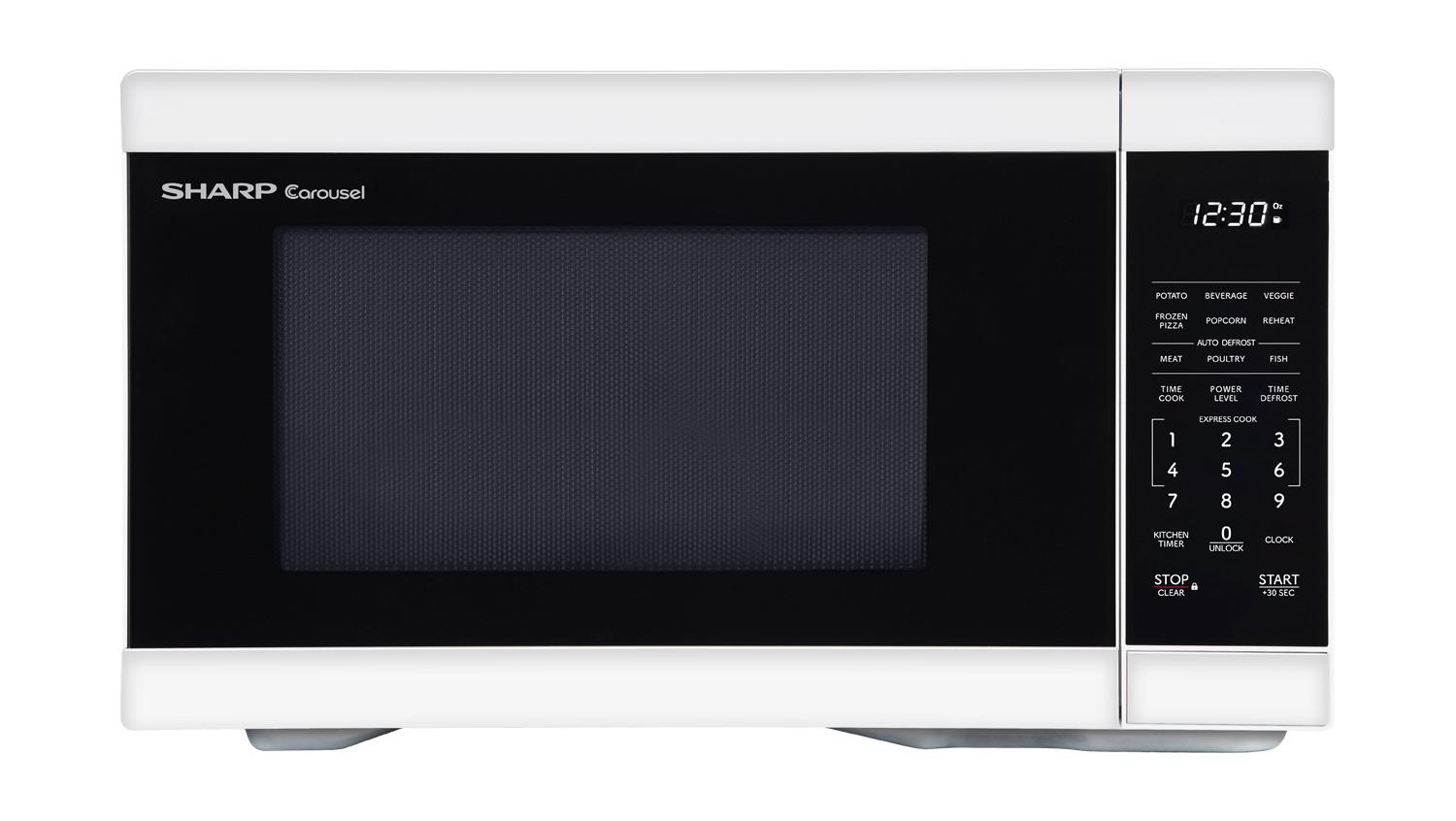 Sharp SMC1161KW Sharp 1.1 Cu. Ft. 1000W White Countertop Microwave Oven