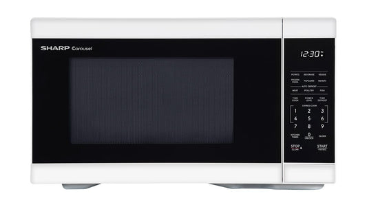 Sharp SMC1161KW Sharp 1.1 Cu. Ft. 1000W White Countertop Microwave Oven