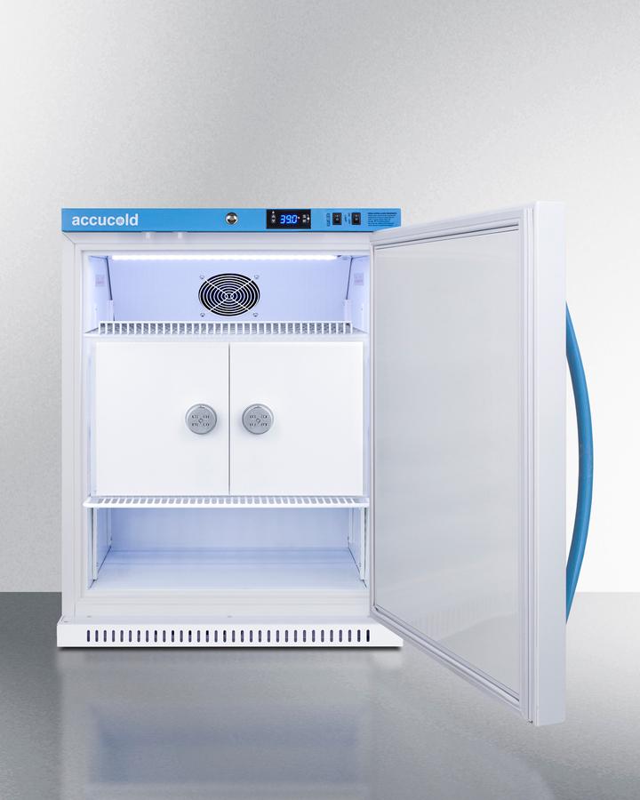 Summit MLRS62BIADAMCLK 6 Cu.Ft. Momcube������ Breast Milk Refrigerator, Ada Height