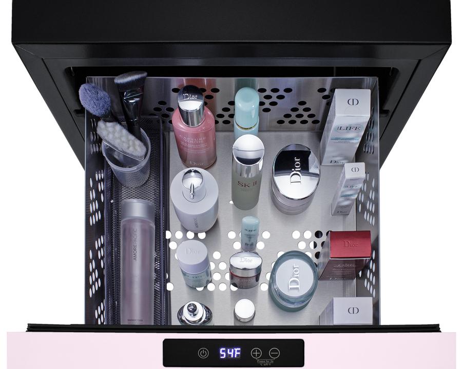 Summit LX1DP 18" Wide Built-In Beautifridge Cosmetics Refrigerated Drawer