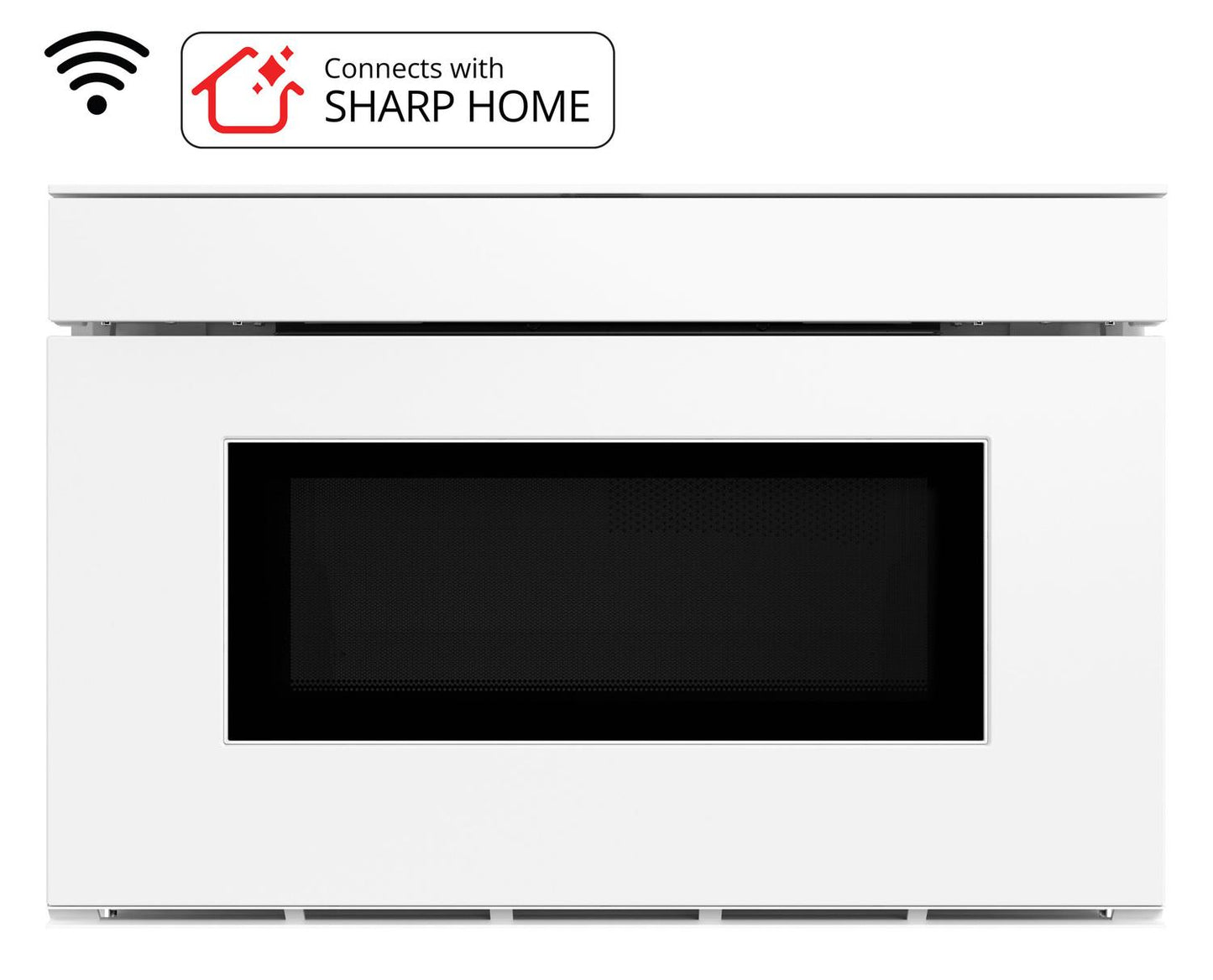 Sharp SMD2479MW Sharp 24 In. 1.2 Cu. Ft. Deco Series Built-In Smart Microwave Drawer™ Oven With Easy Wave Open In White