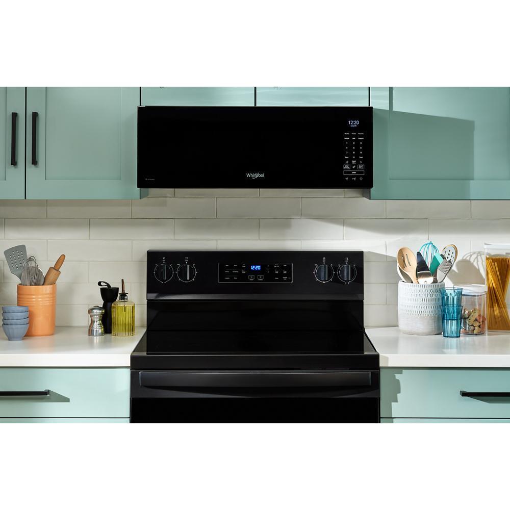Whirlpool WMML5530RB 1.1 Cu. Ft. Smart Low Profile Microwave Hood Combination With 450 Crm 4-Speed Venting