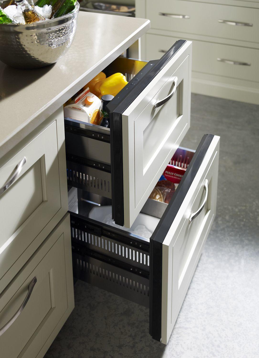 Jennair JUD24FRECX Panel-Ready 24" Double-Refrigerator Drawers Panel Ready