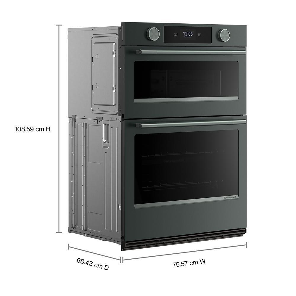 Kitchenaid KOEC930SJP 30-Inch Smart Electric Combo Wall Oven With Intelligent Cooking Camera - Juniper
