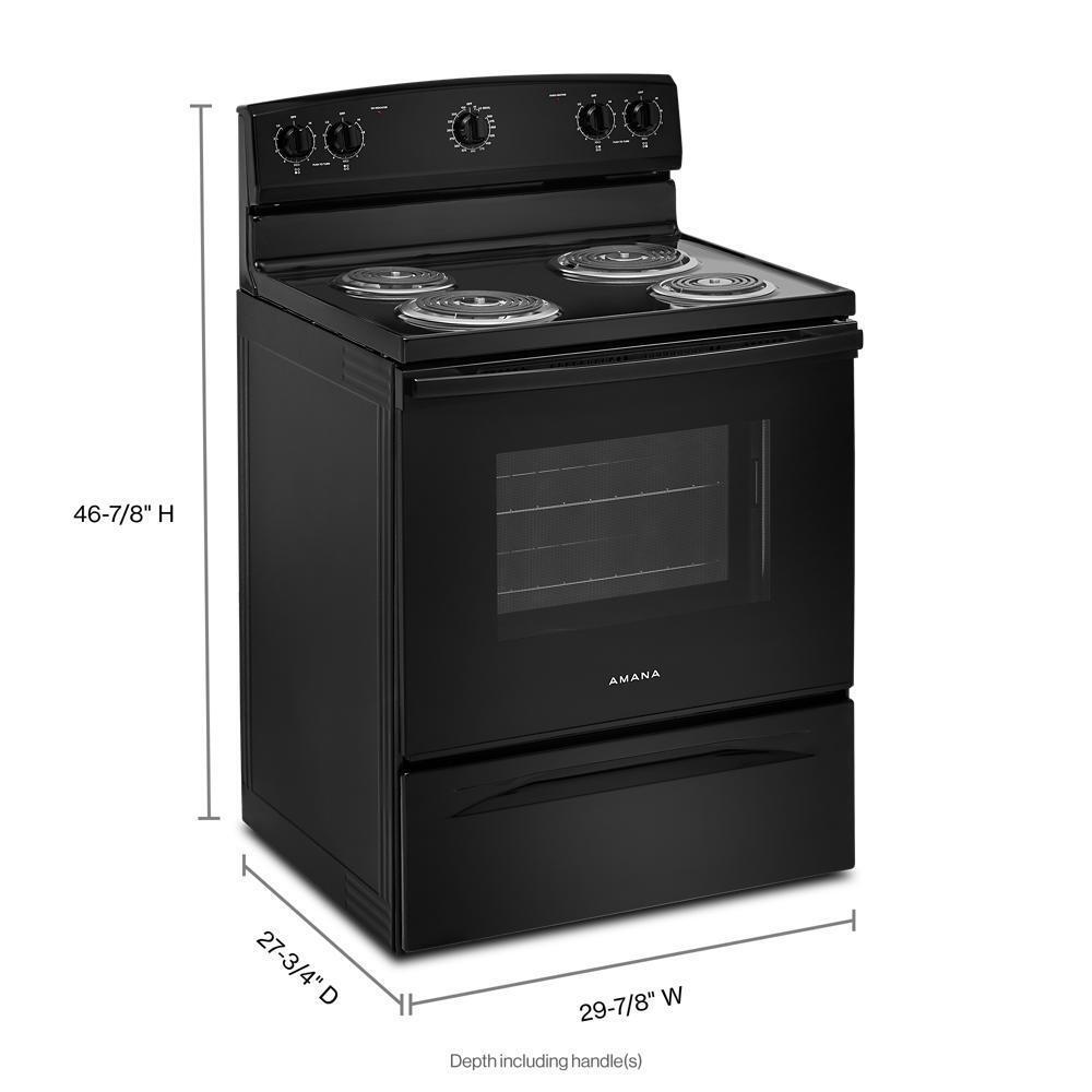 Amana AFCS2530TB Amana® 30-Inch Electric Range With Extra-Large Oven Window