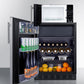 Summit MRF66BK2SSALHD Microwave/Refrigerator-Freezer Combination With Allocator