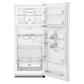 Whirlpool WRTX3316TW Whirlpool® 32.8-Inch Wide Top Freezer Refrigerator With Total Coverage Cooling- 15.6 Cu. Ft.