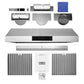 Hauslane UCPS18SS30 Hauslane Chef 30-In Ducted Stainless Steel Undercabinet Range Hood