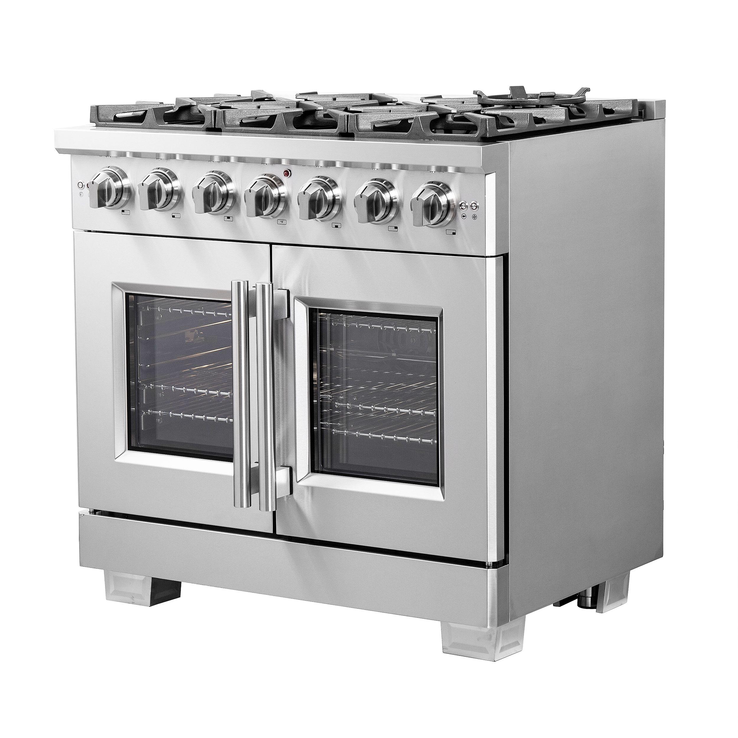 Forno Capriasca Freestanding French Door Gas Range - Thumbnail 2
