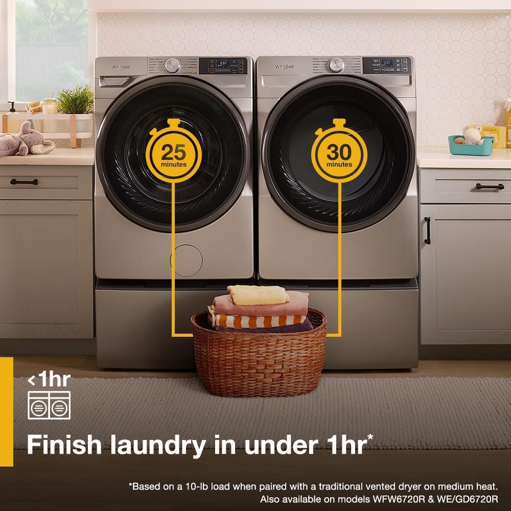 Whirlpool WED5720RU 7.4 Cu. Ft. Smart Front Load Energy Star® Electric Dryer With Wrinkle Shield™ Option