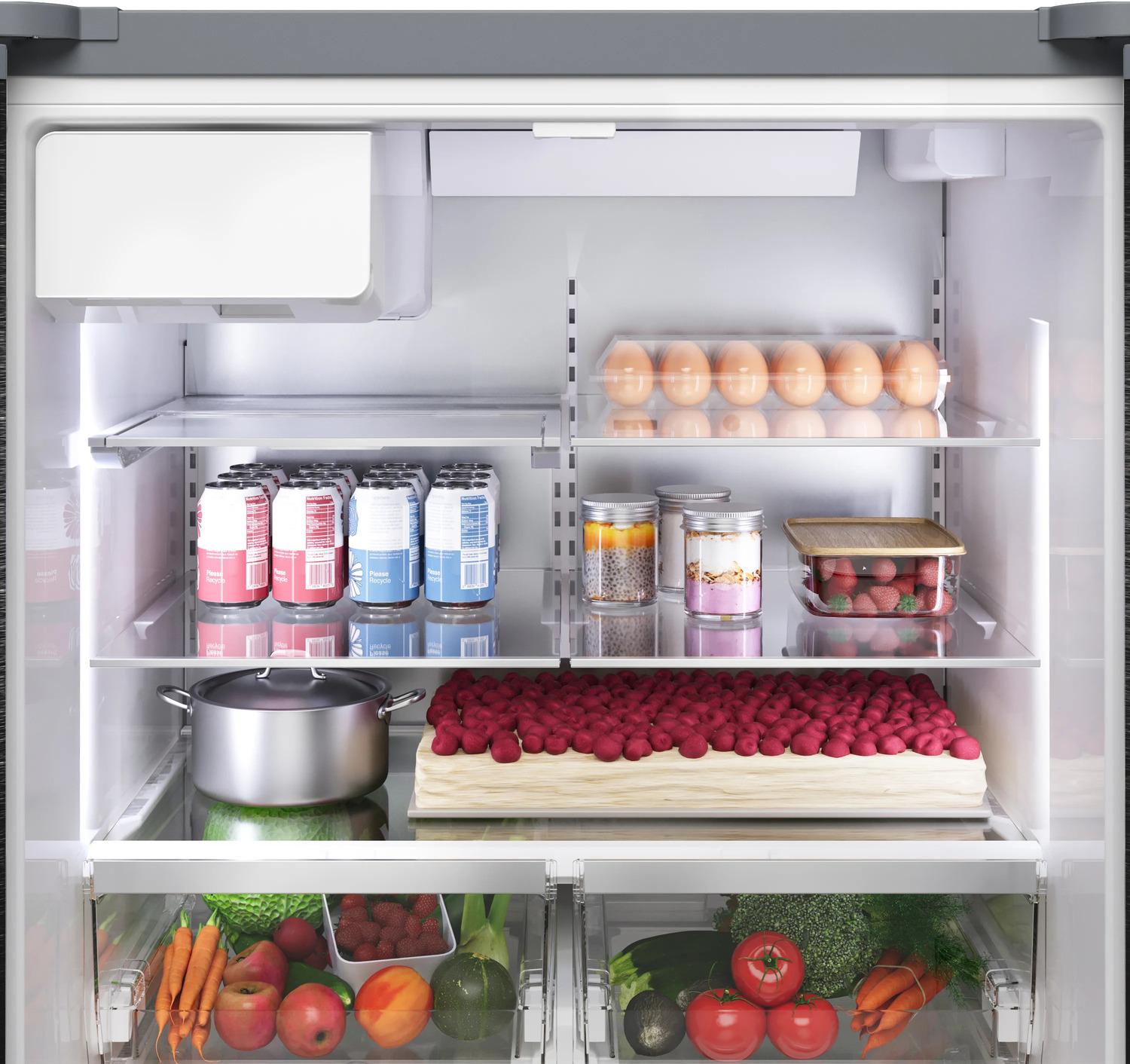Bosch B36FD52SNS 500 Series French Door Bottom Mount Refrigerator 36" Stainless Steel (With Anti-Fingerprint)