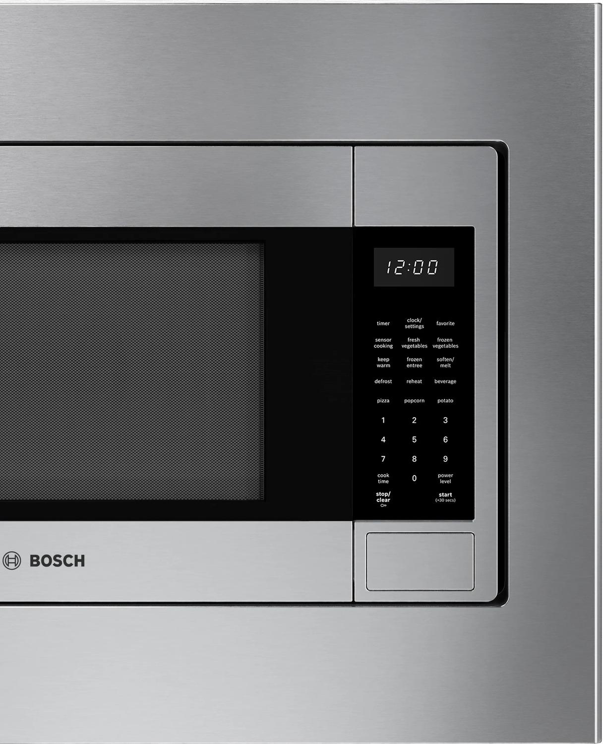 Bosch HMB30155UC 300 Series Built-In Microwave Oven 24" Left Sideopening Door, Stainless Steel