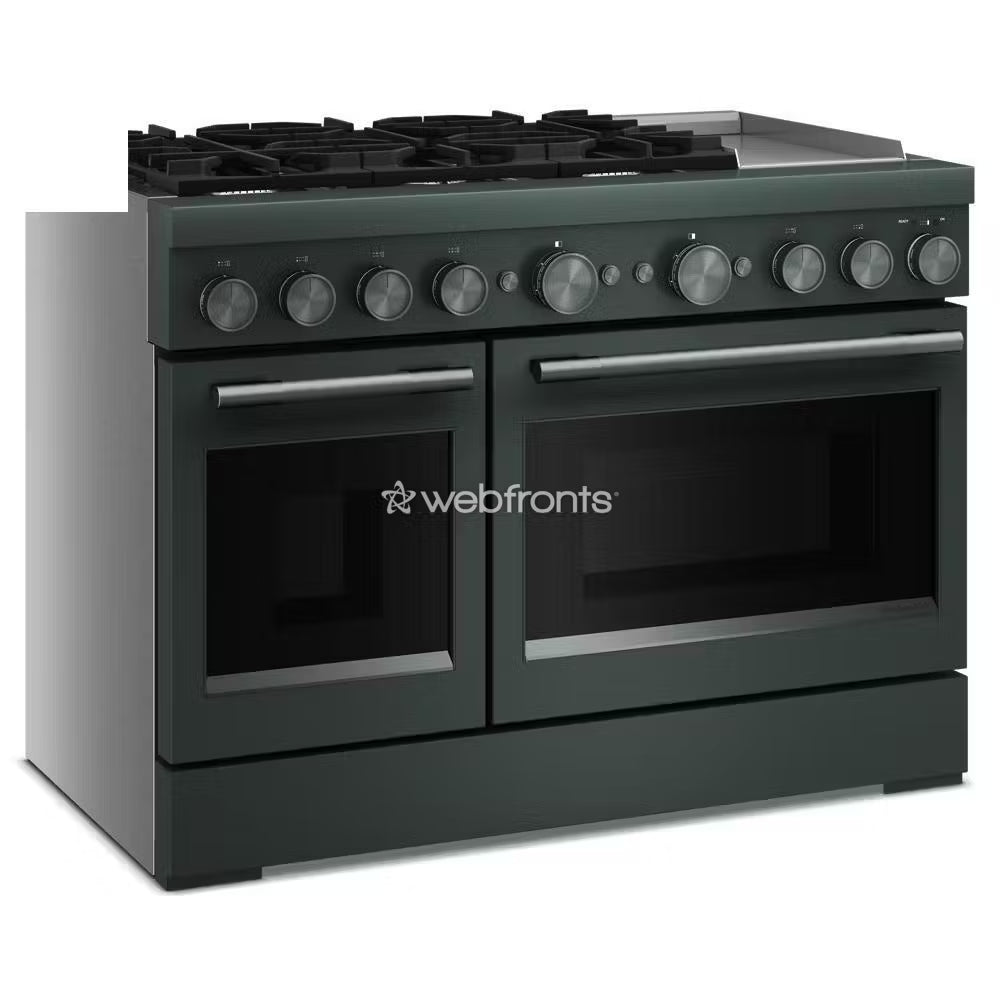 Kitchenaid KFDD948SJP 48-Inch 6 Burner Commercial-Style Dual Fuel Range With Griddle