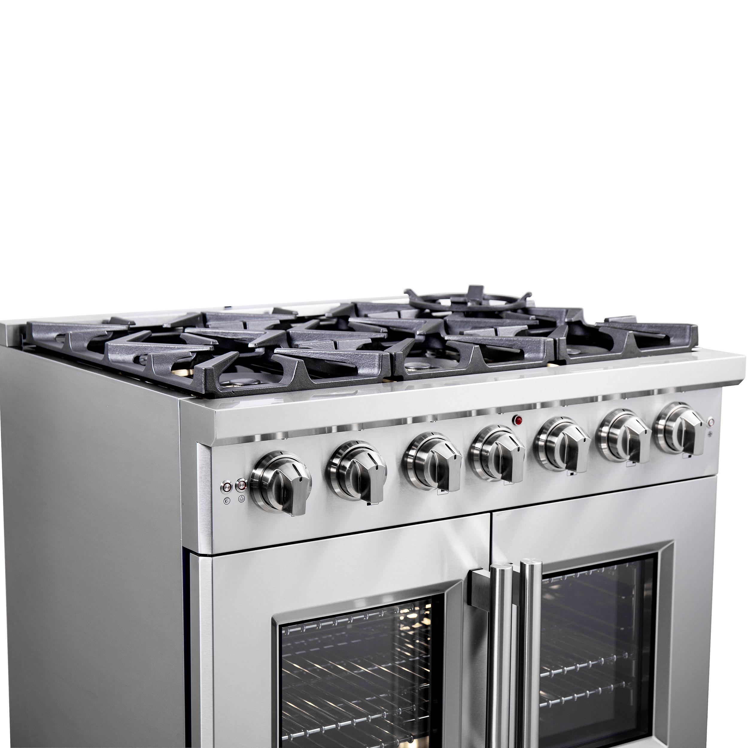 Forno Capriasca Freestanding French Door Gas Range - Thumbnail 5