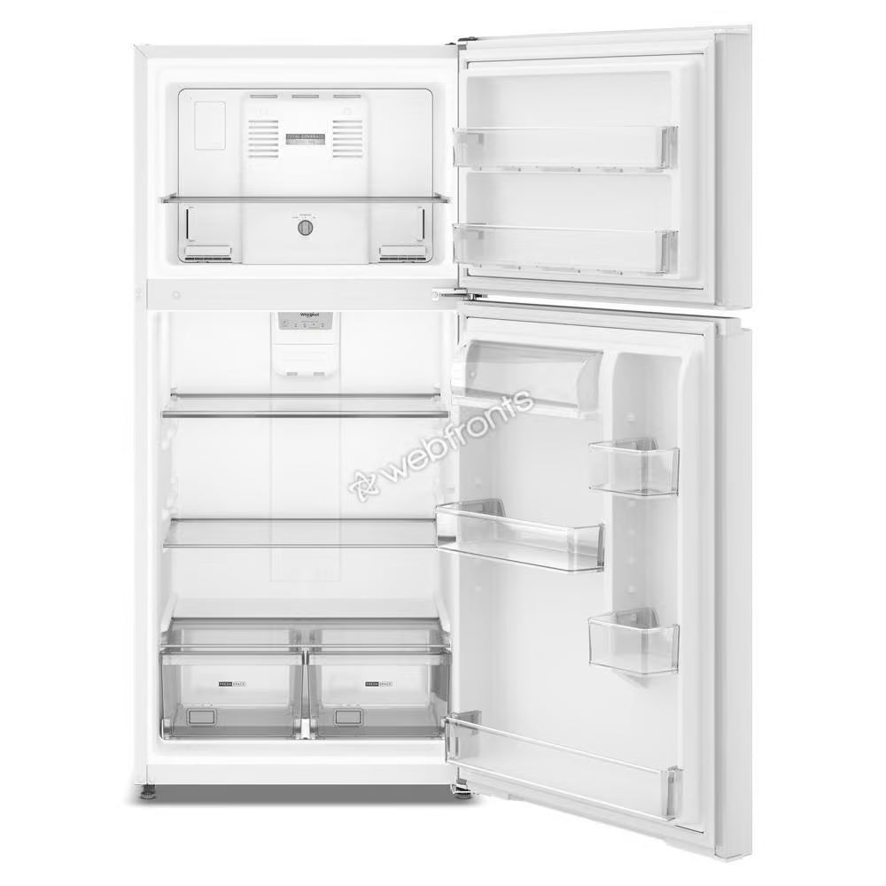 Whirlpool WRTX3319SW Whirlpool® 29.5-Inch Wide Top Freezer Refrigerator With Total Coverage Cooling- 19.3 Cu. Ft.