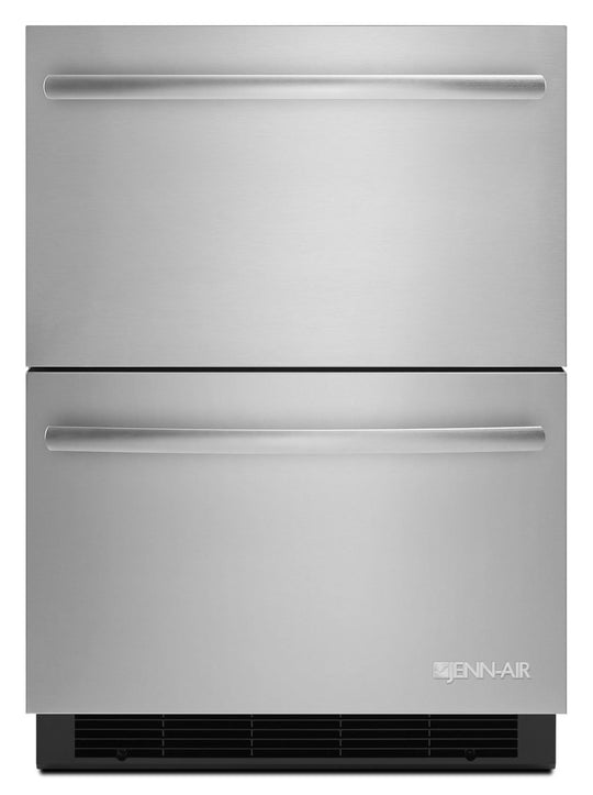 Jennair JUD24FRERS Euro-Style 24" Double-Refrigerator Drawers Stainless Steel