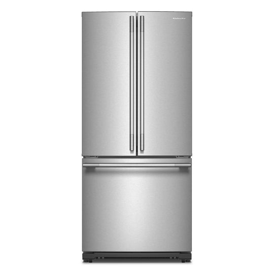 Kitchenaid KRFF330SPS 20 Cu. Ft. 30-Inch Width Standard Depth French Door Refrigerator With Printshield® Finish And Interior Dispense