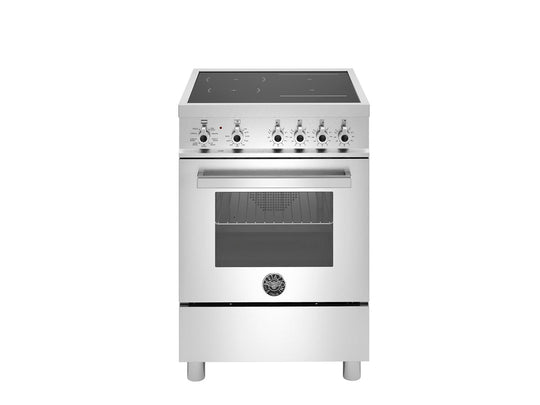 Bertazzoni PRO244IFEMXB 24 Inch Induction Range, 4 Heating Zones, Electric Oven Stainless Steel