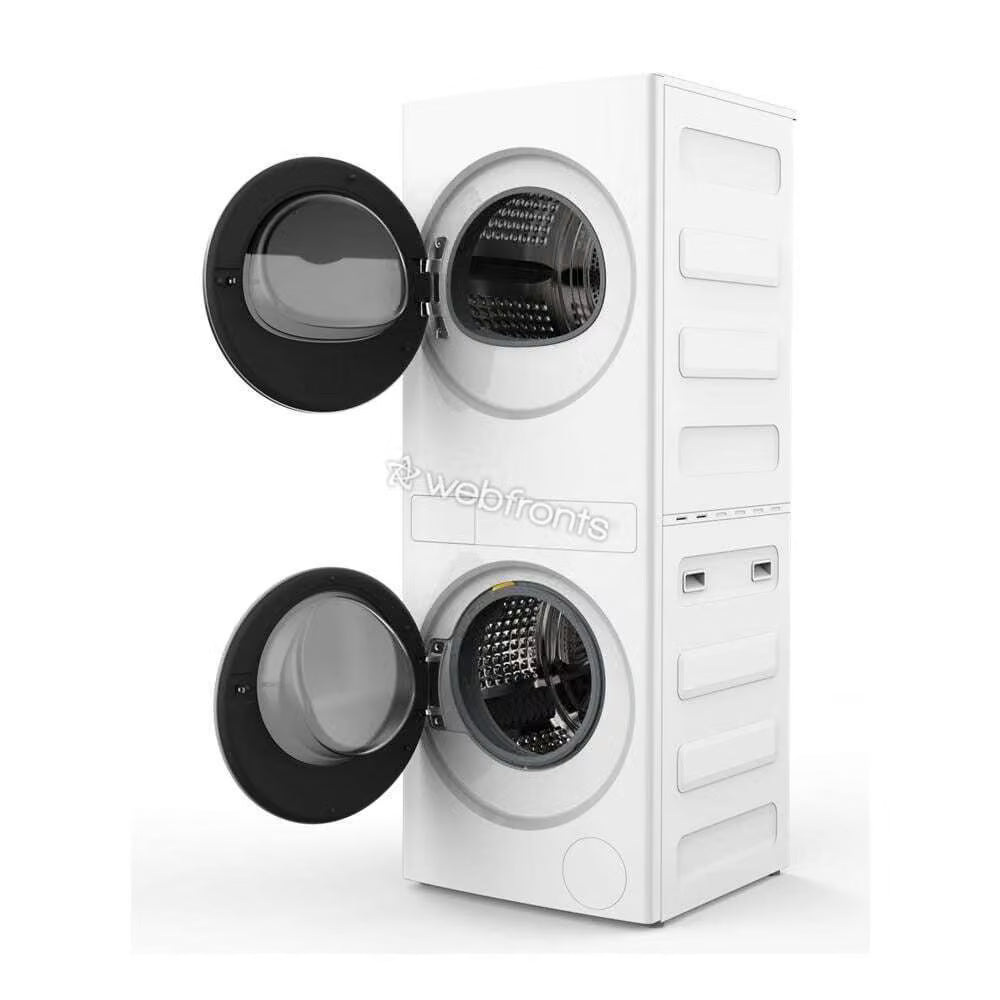 Whirlpool WFH5424SW Compact Energy Star® Ventless Heat Pump Laundry Tower With 2.7-Cu Ft Washer And Electric 4.3-Cu Ft Dryer