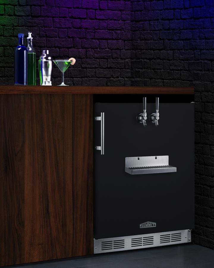 Summit SBC58BFRTPADA 24" Wide Front Tap Built-In Beer Kegerator, Ada-Compliant