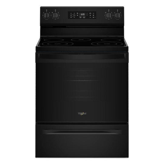 Whirlpool WFES4530SB 30-Inch Electric Range With Air Cooking Technology And Steam Clean