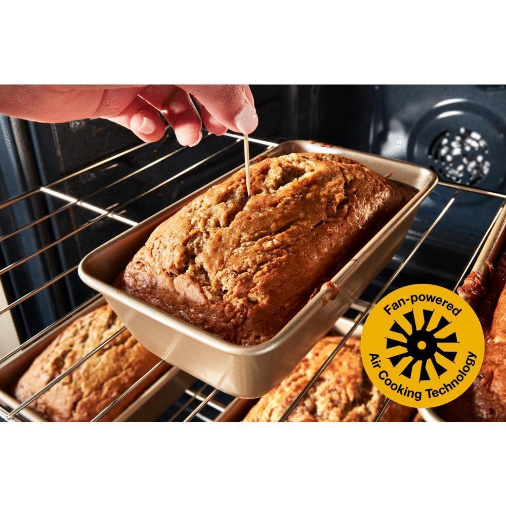 Whirlpool WSES4530TV 30-Inch Electric Smart Range With Air Cooking Technology And Steam Clean