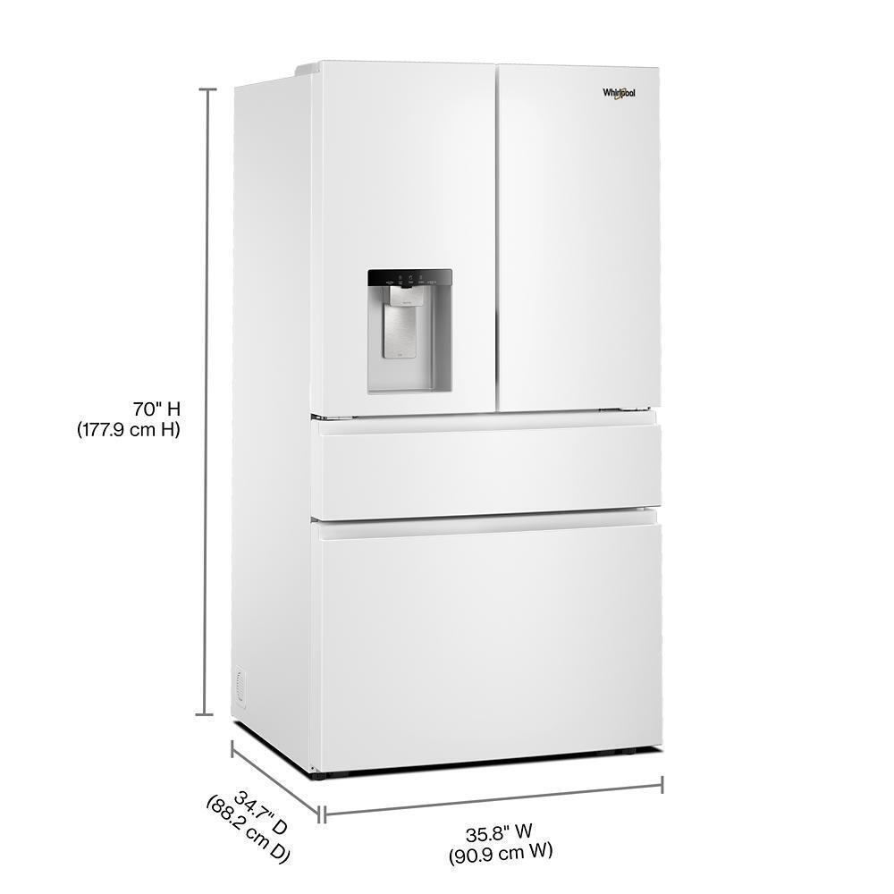 Whirlpool WRMF3736SW Whirlpool® 29 Cu. Ft. Family-Sized Capacity French Door Refrigerator With Flexible Temperature Drawer