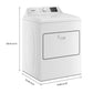 Whirlpool WGD4307SW 7.0 Cu. Ft. Gas Dryer With Autosensing And Wrinkle Shield™ Option - Vented Top Load Matching