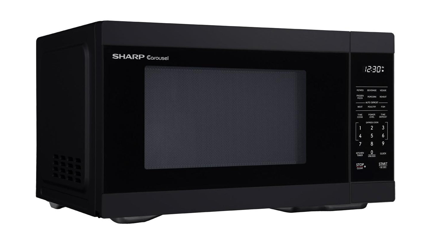 Sharp SMC1161KB Sharp 1.1 Cu. Ft. 1000W Black Countertop Microwave Oven