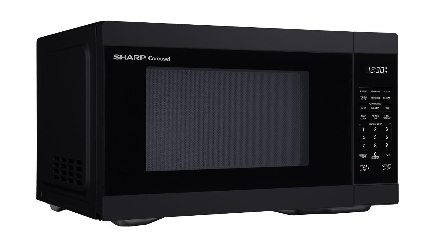 Sharp SMC1161KB Sharp 1.1 Cu. Ft. 1000W Black Countertop Microwave Oven