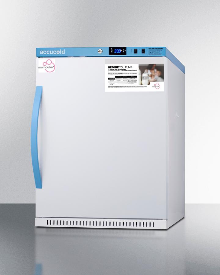 Summit MLRS62BIADAMCLK 6 Cu.Ft. Momcube������ Breast Milk Refrigerator, Ada Height
