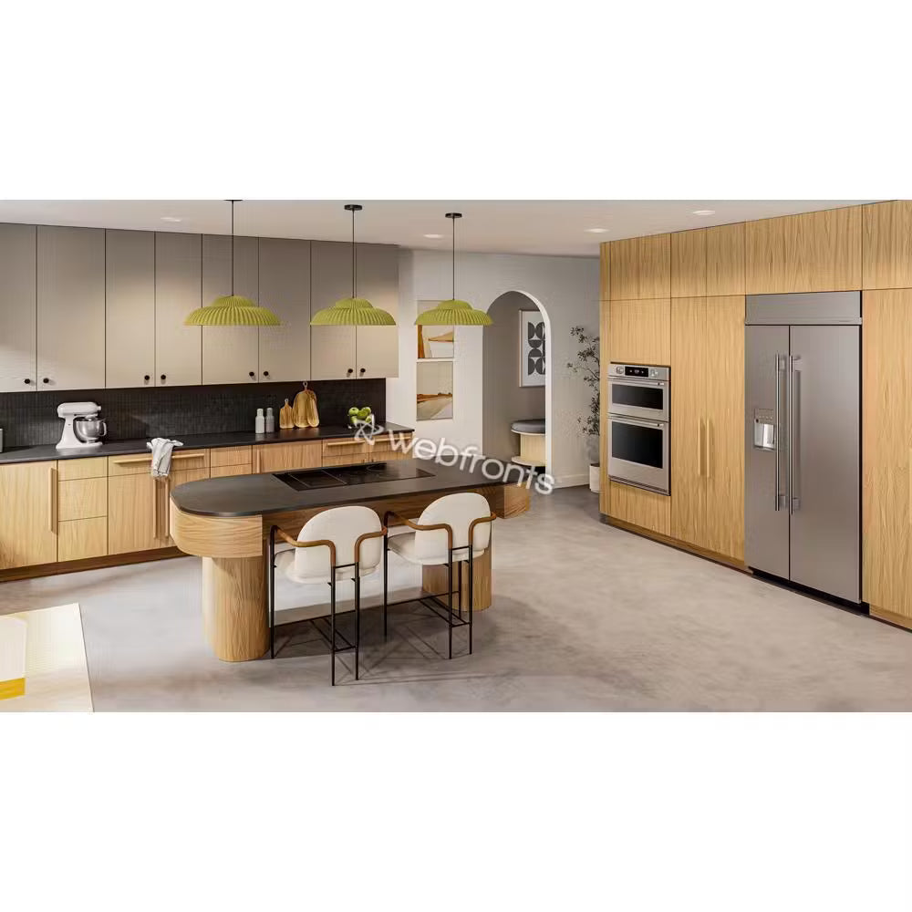 Kitchenaid KBSD736SPS 20.8 Cu. Ft. 36" Built-In Side-By-Side Refrigerator Features Exterior Water And Ice Dispenser With Measured Fill