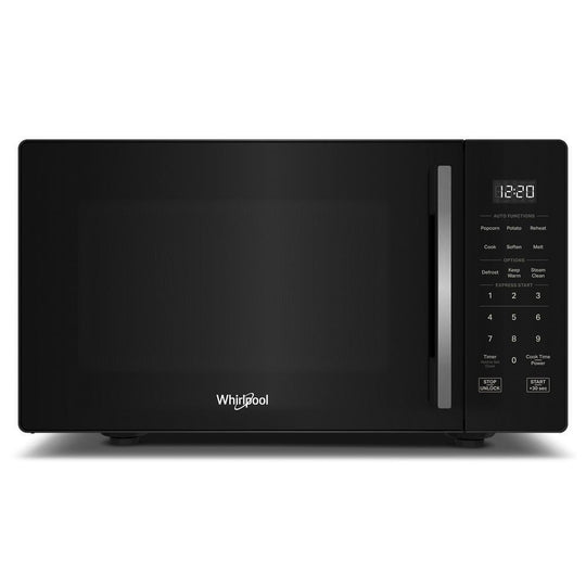 Whirlpool WMCS3019RB 0.9 Cu. Ft. Black Countertop Microwave With Steam Clean - 900 Watt