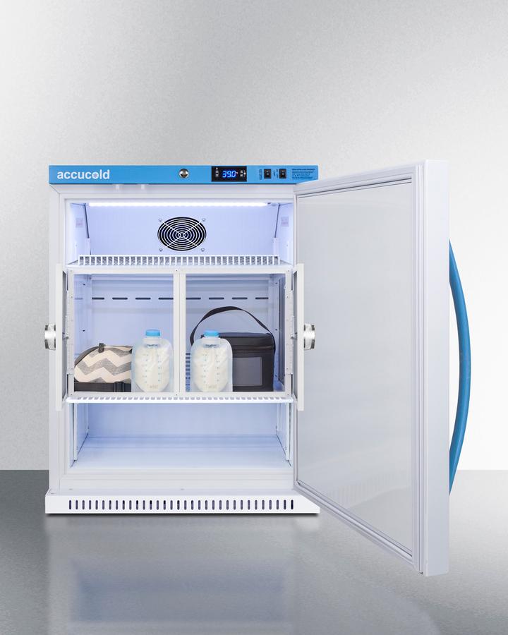 Summit MLRS62BIADAMCLK 6 Cu.Ft. Momcube������ Breast Milk Refrigerator, Ada Height