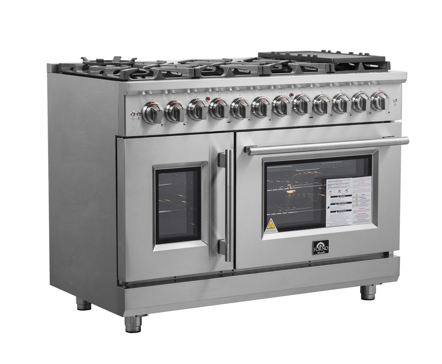 Forno FFSGS632548 Forno Massimo 48" Freestanding French Door Dual Fuel Range
