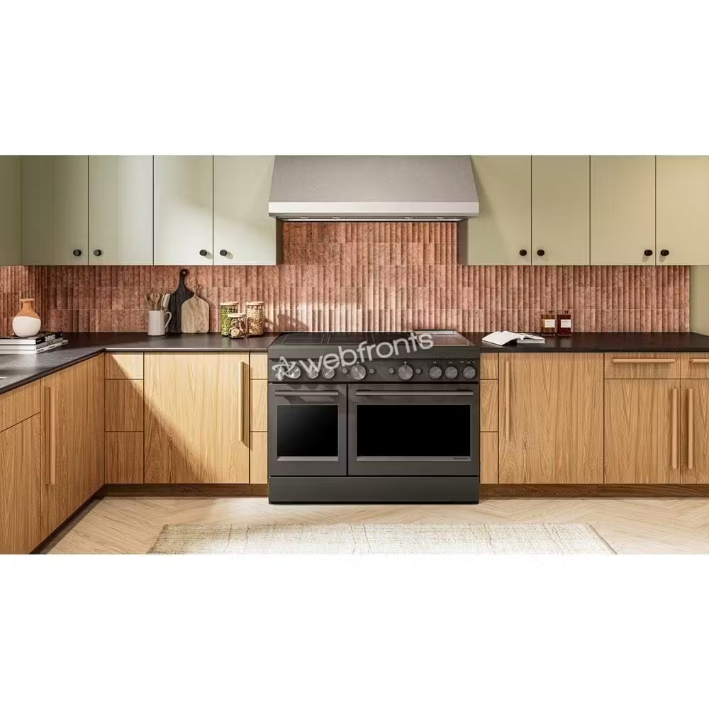 Kitchenaid KFID948SBE 48-Inch 6-Element Induction Freestanding Commercial-Style Range With Griddle