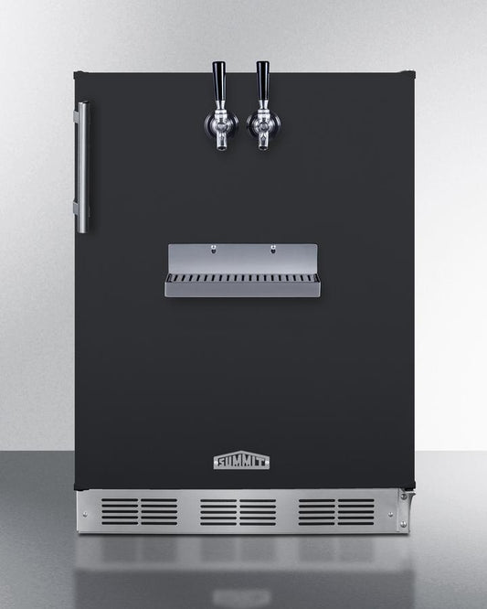 Summit SBC58BFRTPADA 24" Wide Front Tap Built-In Beer Kegerator, Ada-Compliant